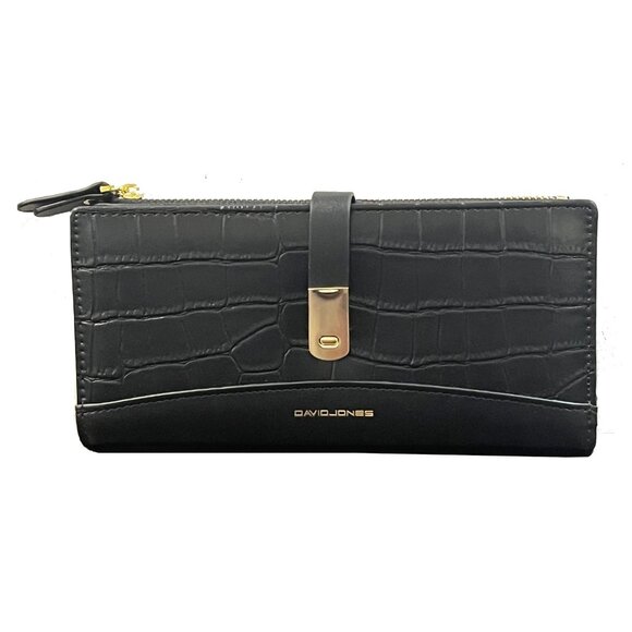#43 Wallet Credit Card Holder Purse -Black - Picture 1 of 3